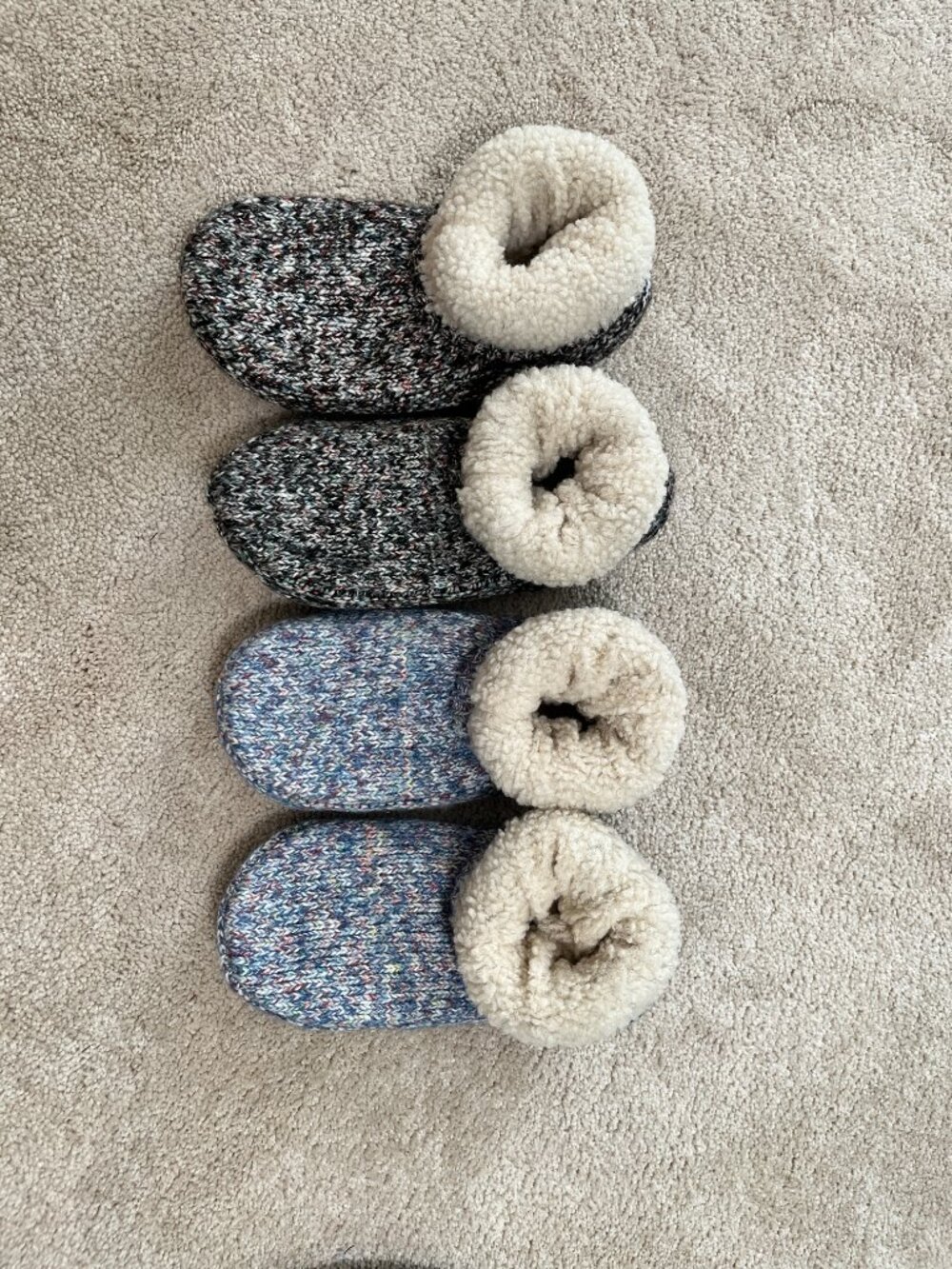 Lot of 2 New Bombas Sherpa Lined Gripper Bootie Slippers Unisex M W9-11.5 M7-9.5